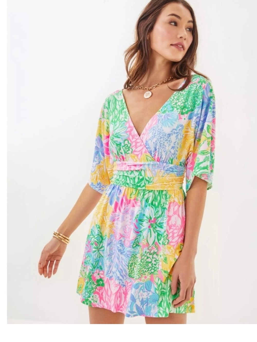 Lilly Pulitzer Parigi Skort Romper Resort floral NWT  Size XL bright delight